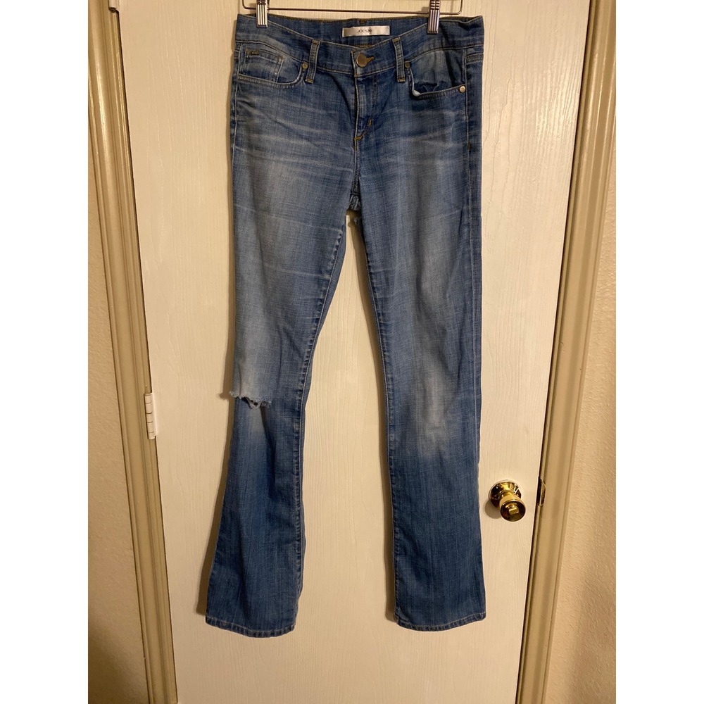 Joes Jeans Socialite Candice Straight Leg Distressed Blue Denim Jeans W29